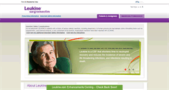 Desktop Screenshot of leukine.com
