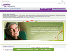 Tablet Screenshot of leukine.com